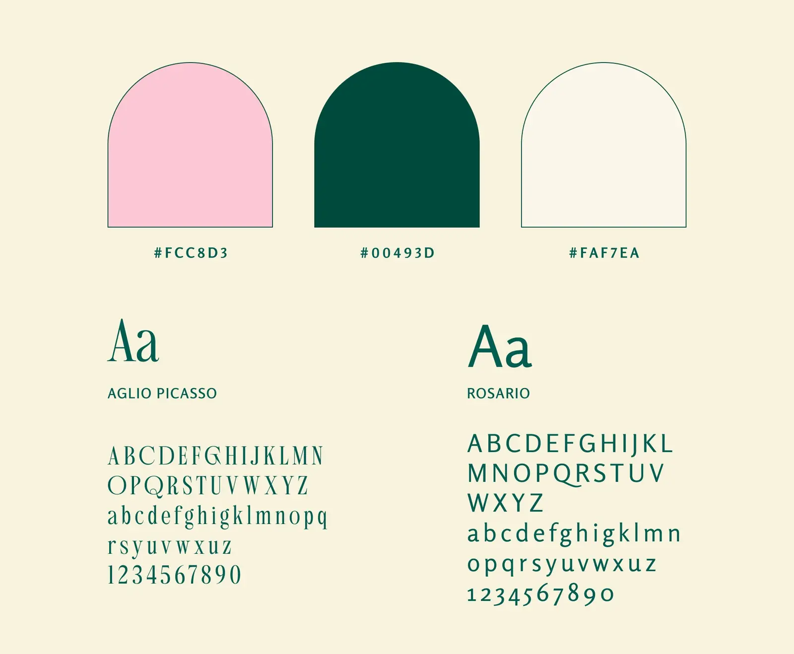 Colour palette & typography