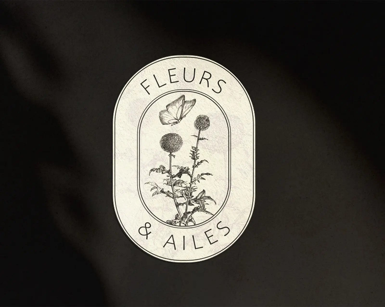 Oval logo seal