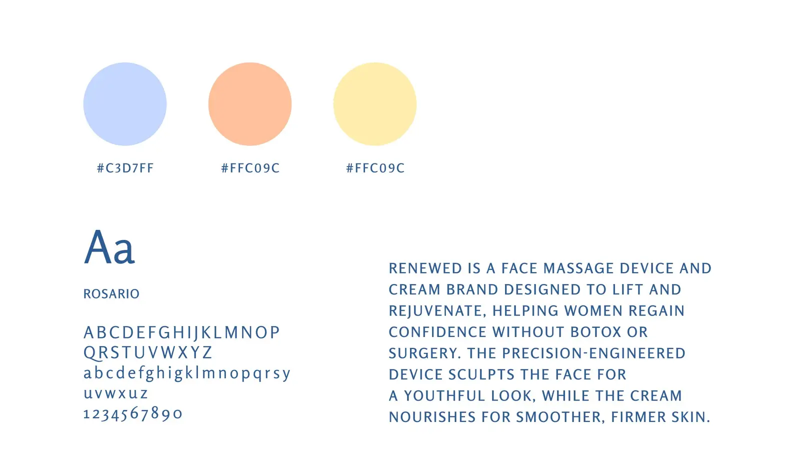 Colour palette & typography