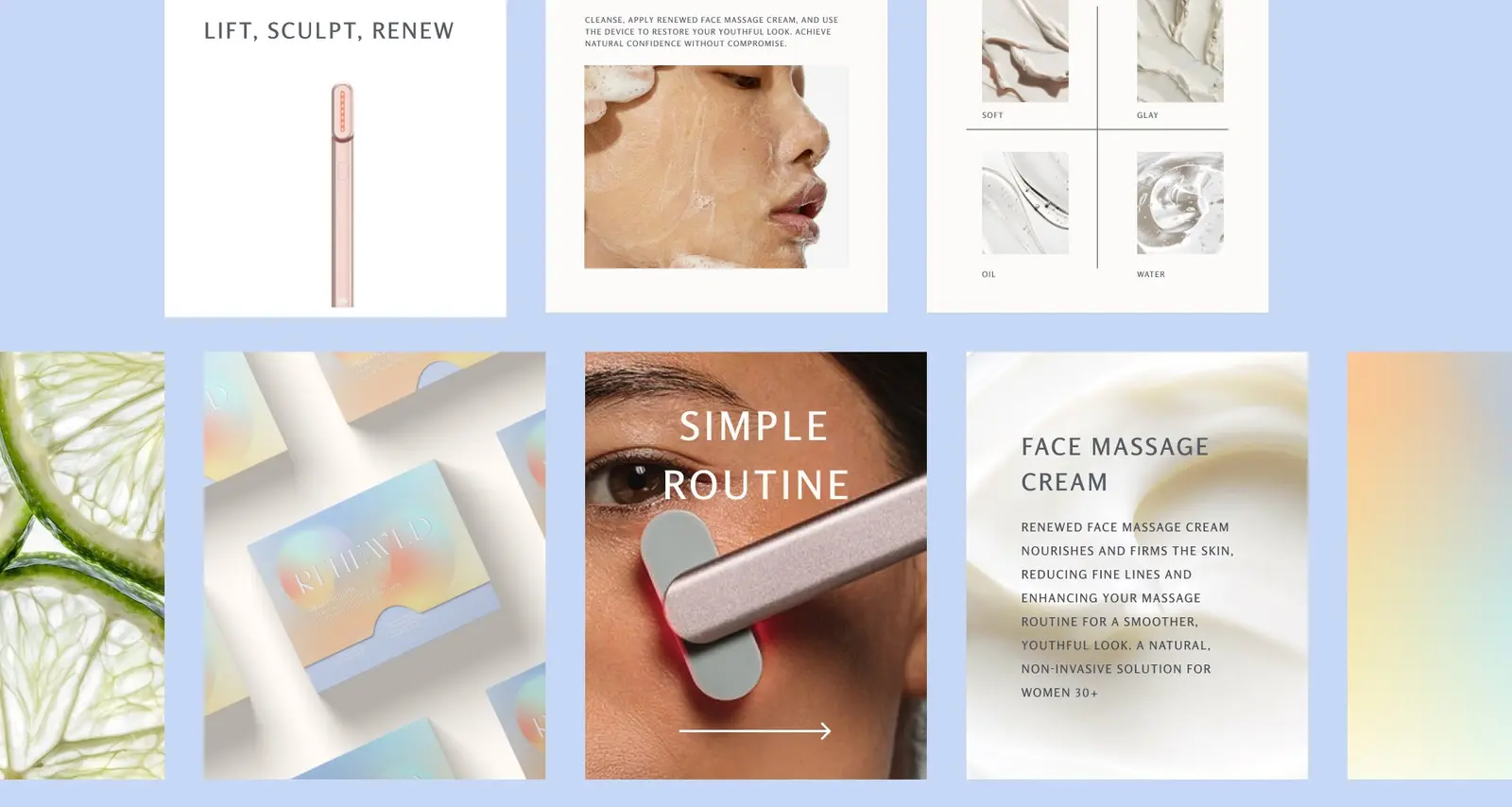 Renewed — social & campaign content